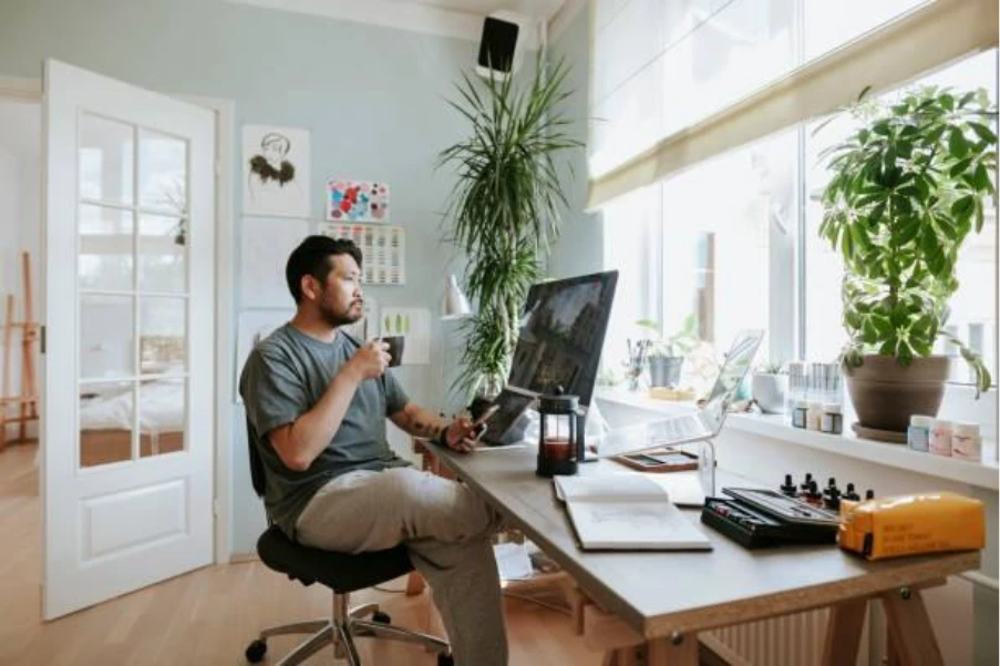 Property investor reviewing serviced accommodation income projections before mortgage application