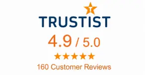 Trustist rating of 4.9 out of 5 from 160 customer reviews