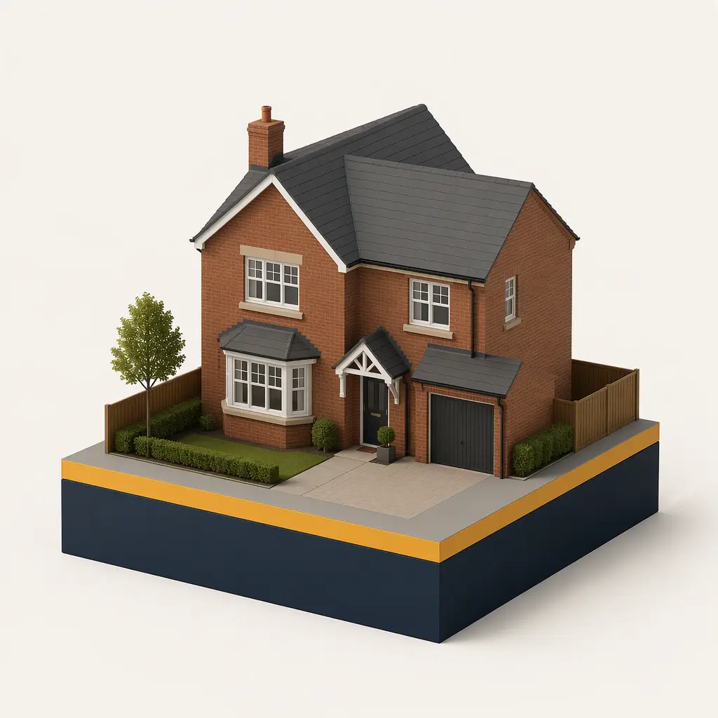 Second charge bridging loan shown as a short term layer above an existing first charge