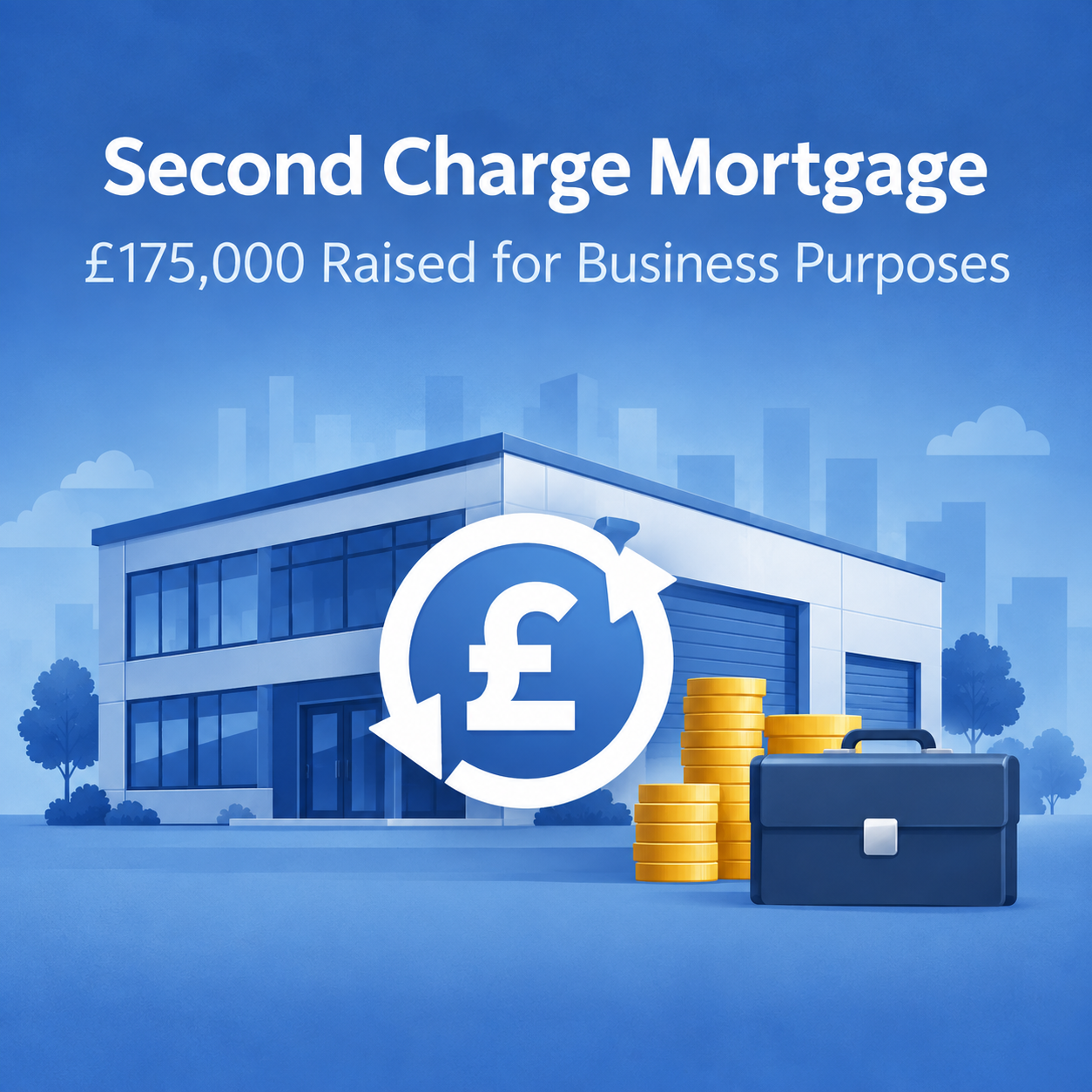 Business owner raising capital against commercial premises with a second charge